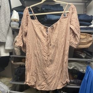 Mahina size small beige swim coverup